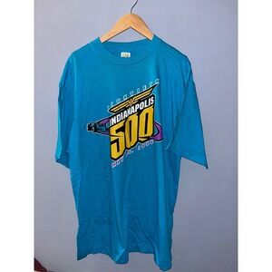 Competitor‎ Indianapolis 500 Race T Shirt Teal 1996 Graphic Tee